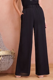 Love & Roses Black Wide Leg Trousers - Image 1 of 4