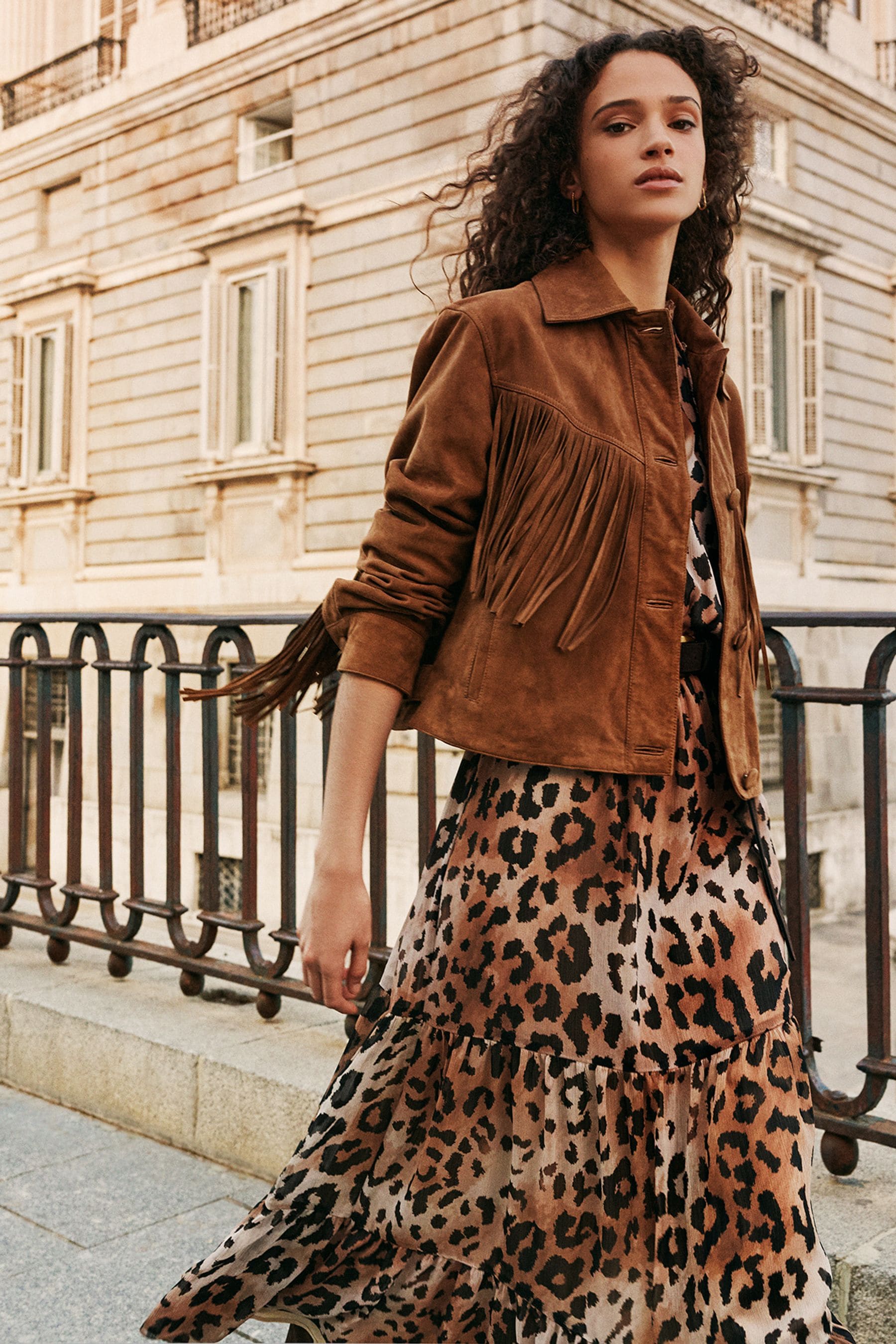 River island suede fringe jacket on sale