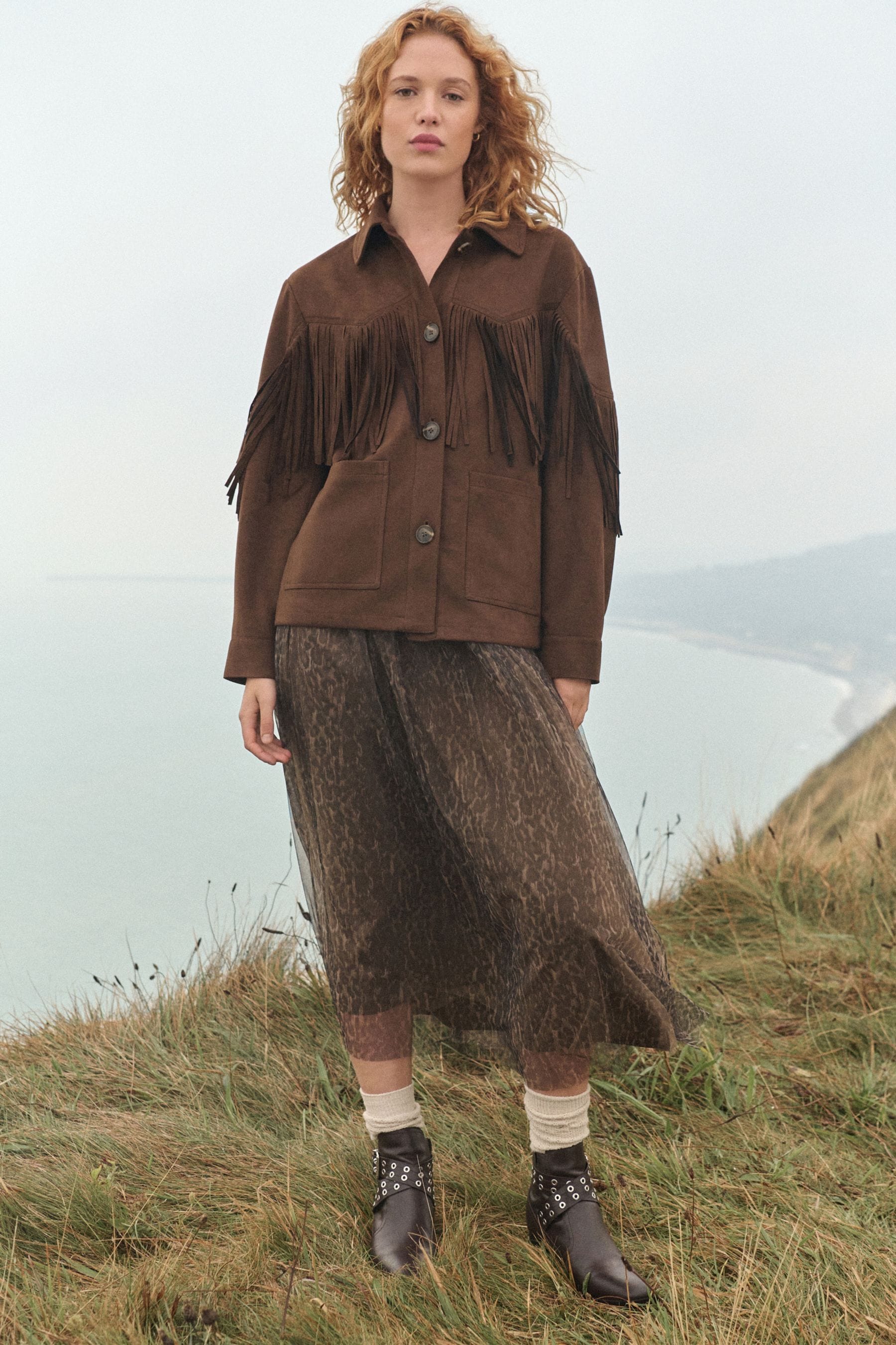 Next fringe jacket outlet