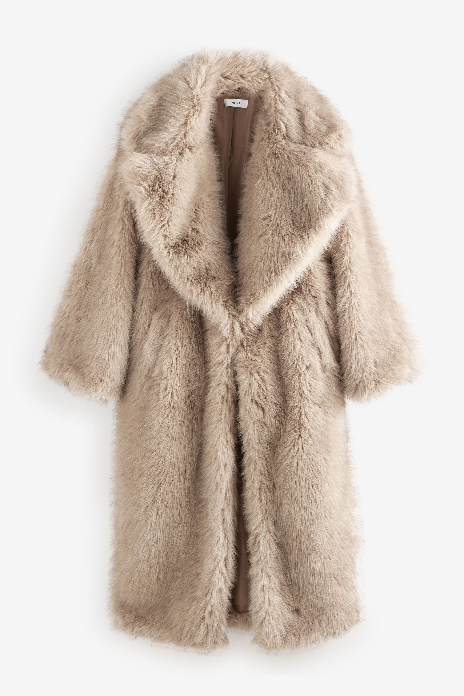 Buy Natural Long Faux Fur Coat from the Next UK online shop