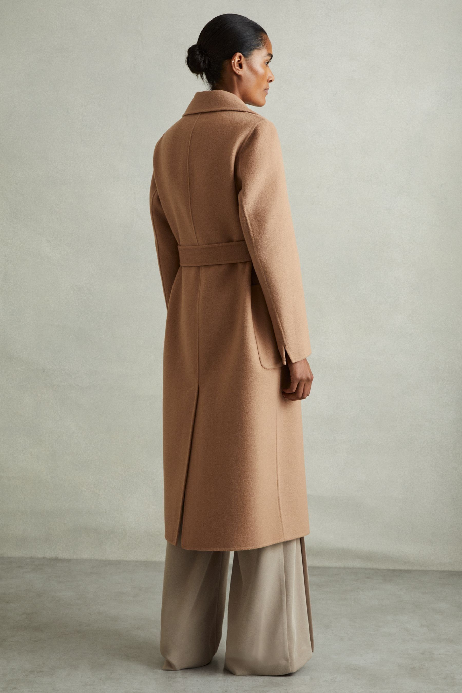 Camel petite wool coat best sale