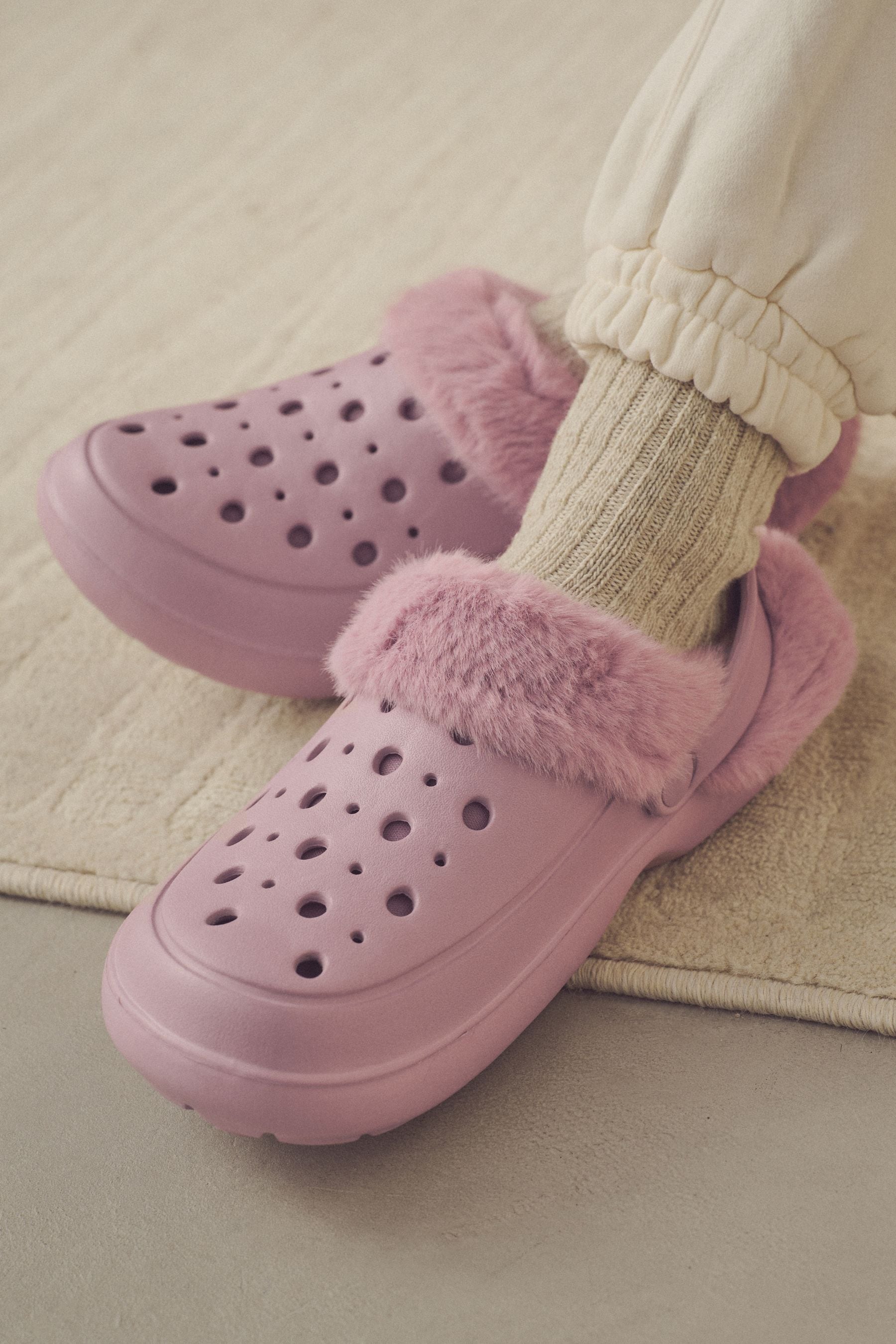 Buy Womens Faux Fur Lined Clogs Slippers Next Ukraine