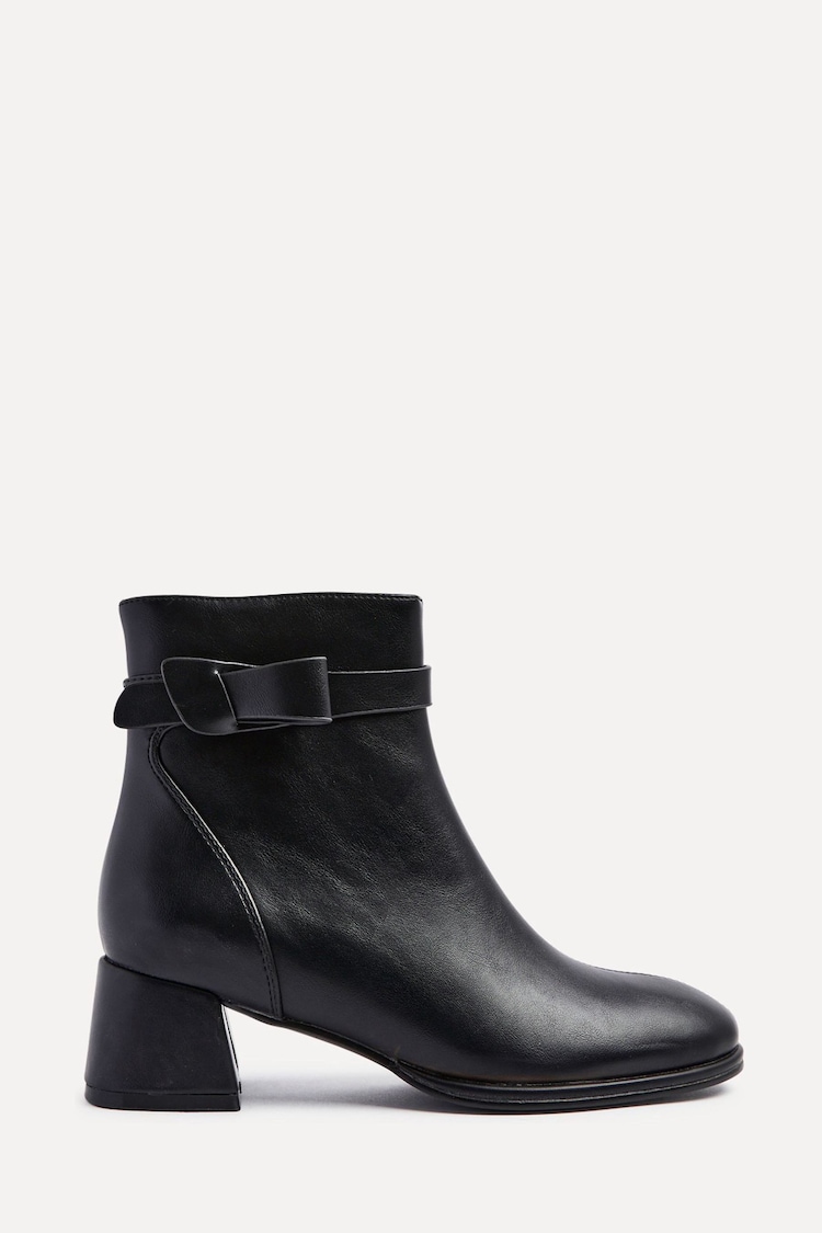 Linzi Black Sable Block Heeled Ankle Boots - Image 2 of 5