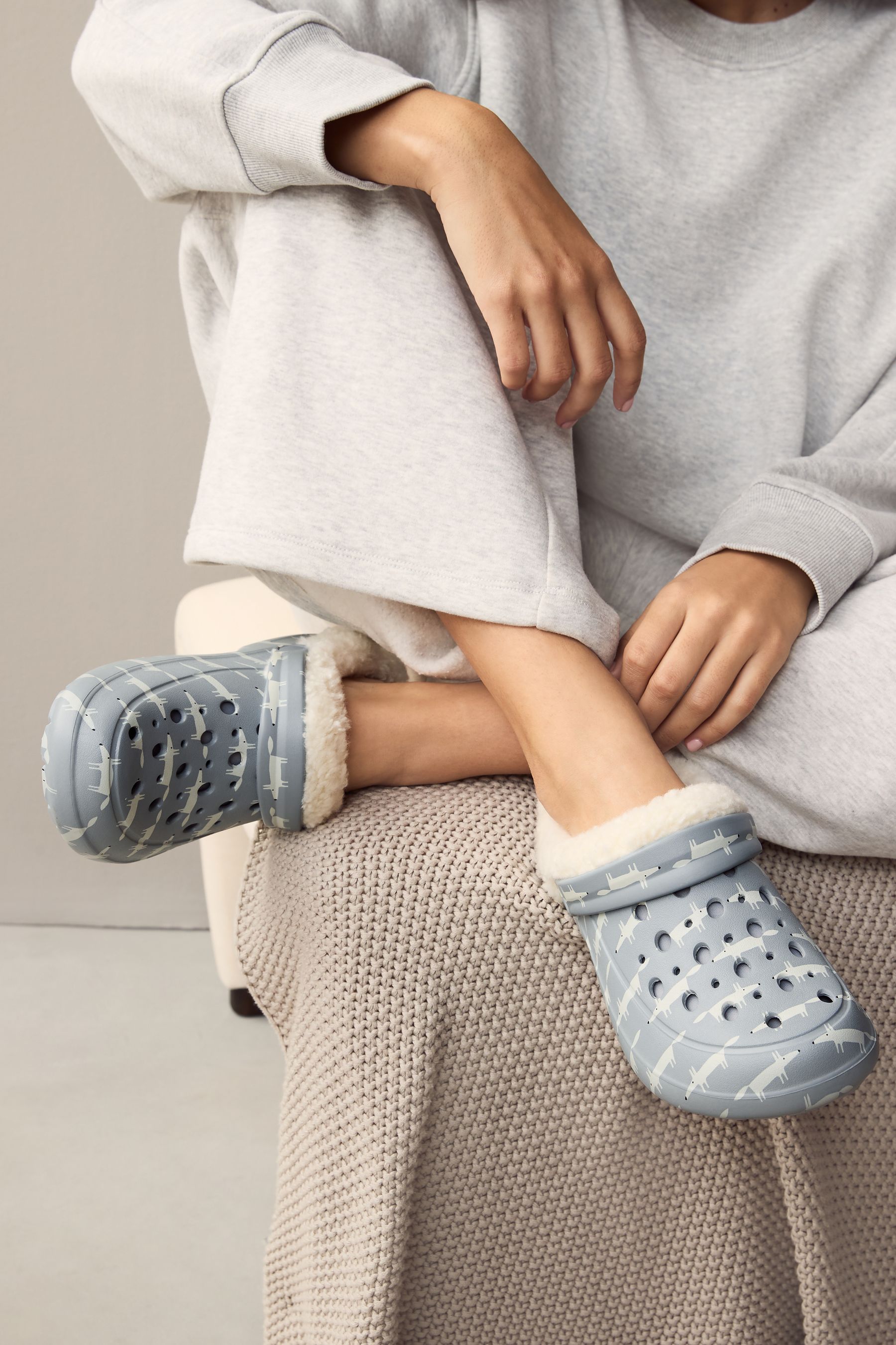 Next fur slippers hot sale