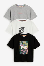 Paul Smith Junior Boys Signature 100% Cotton T-Shirts 3 Pack - 圖片 1，共 7