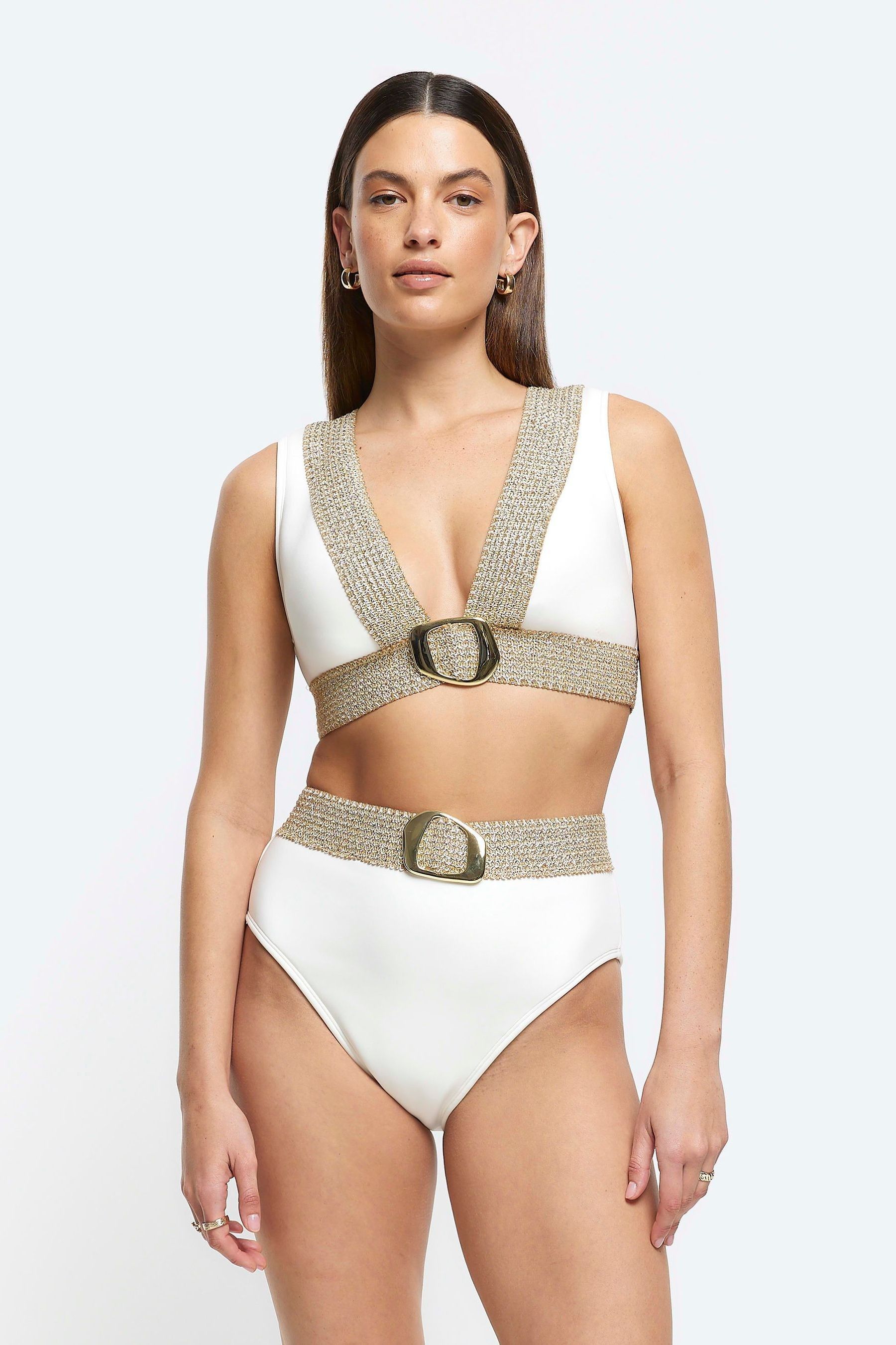 River island high waisted bikini best sale