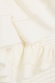 River Island Cream Frill Wrap Bodysuit - Image 4 of 4