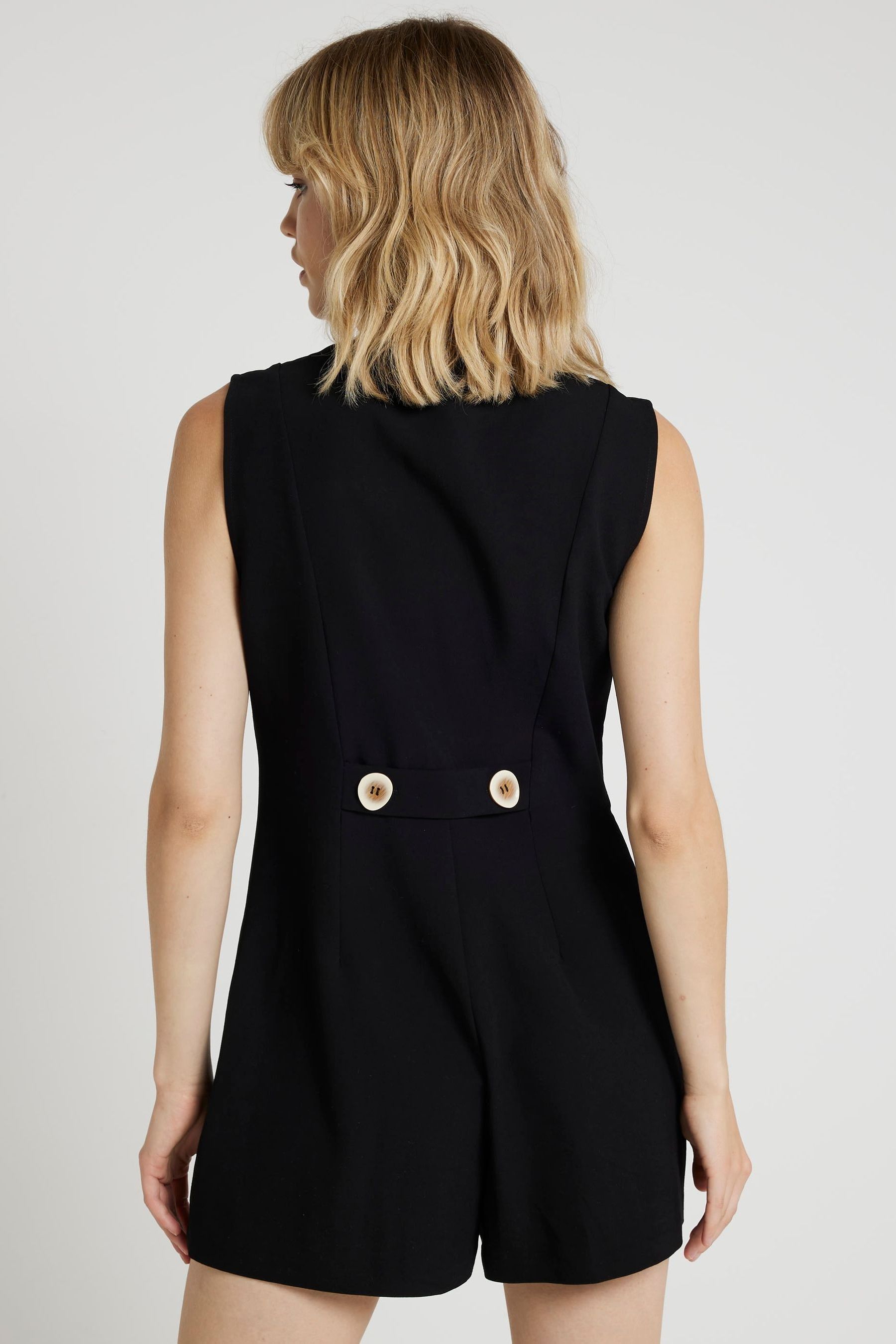 River island playsuit black online