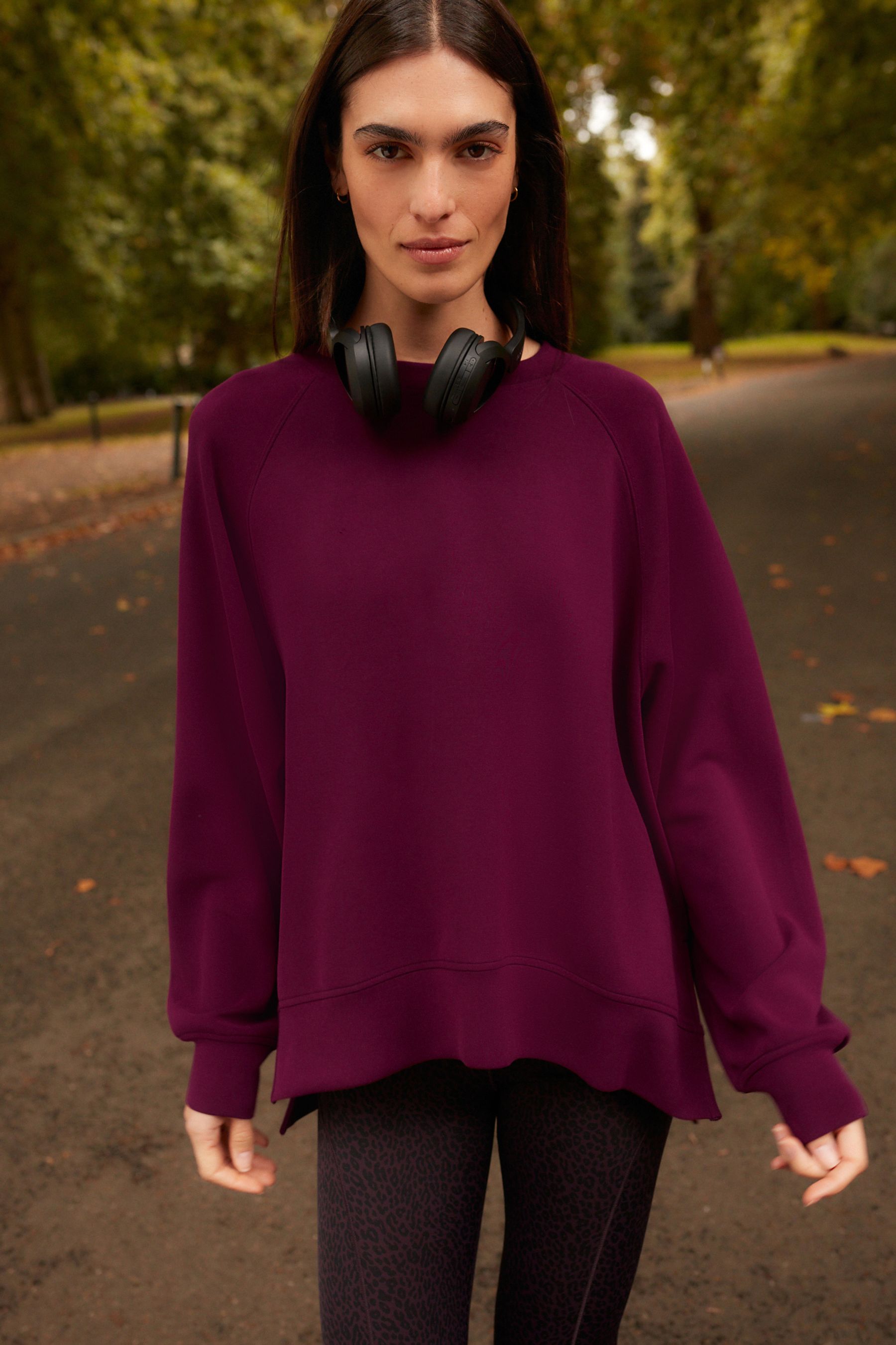 Ladies burgundy sweatshirt discount