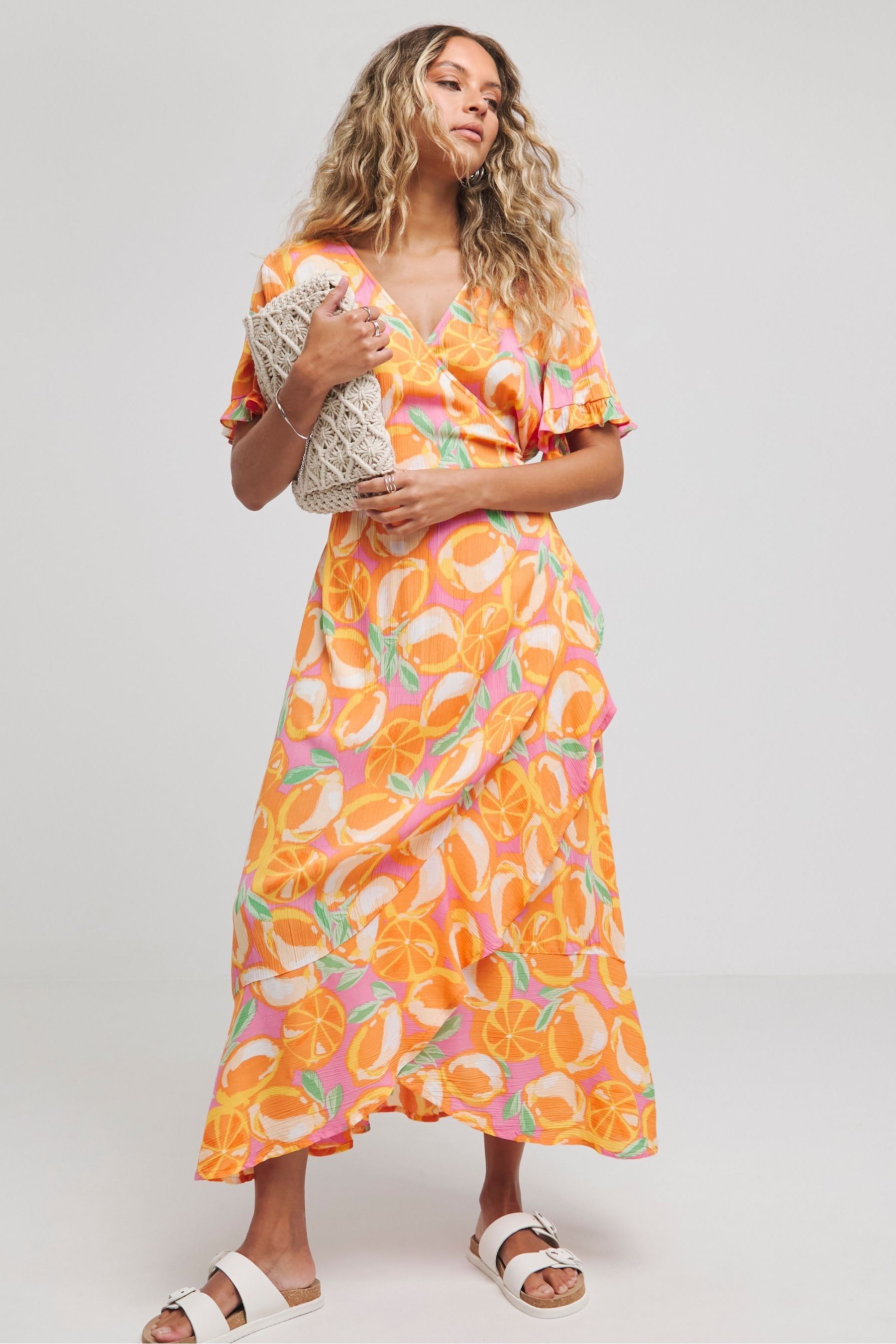 Simply be orange dress outlet