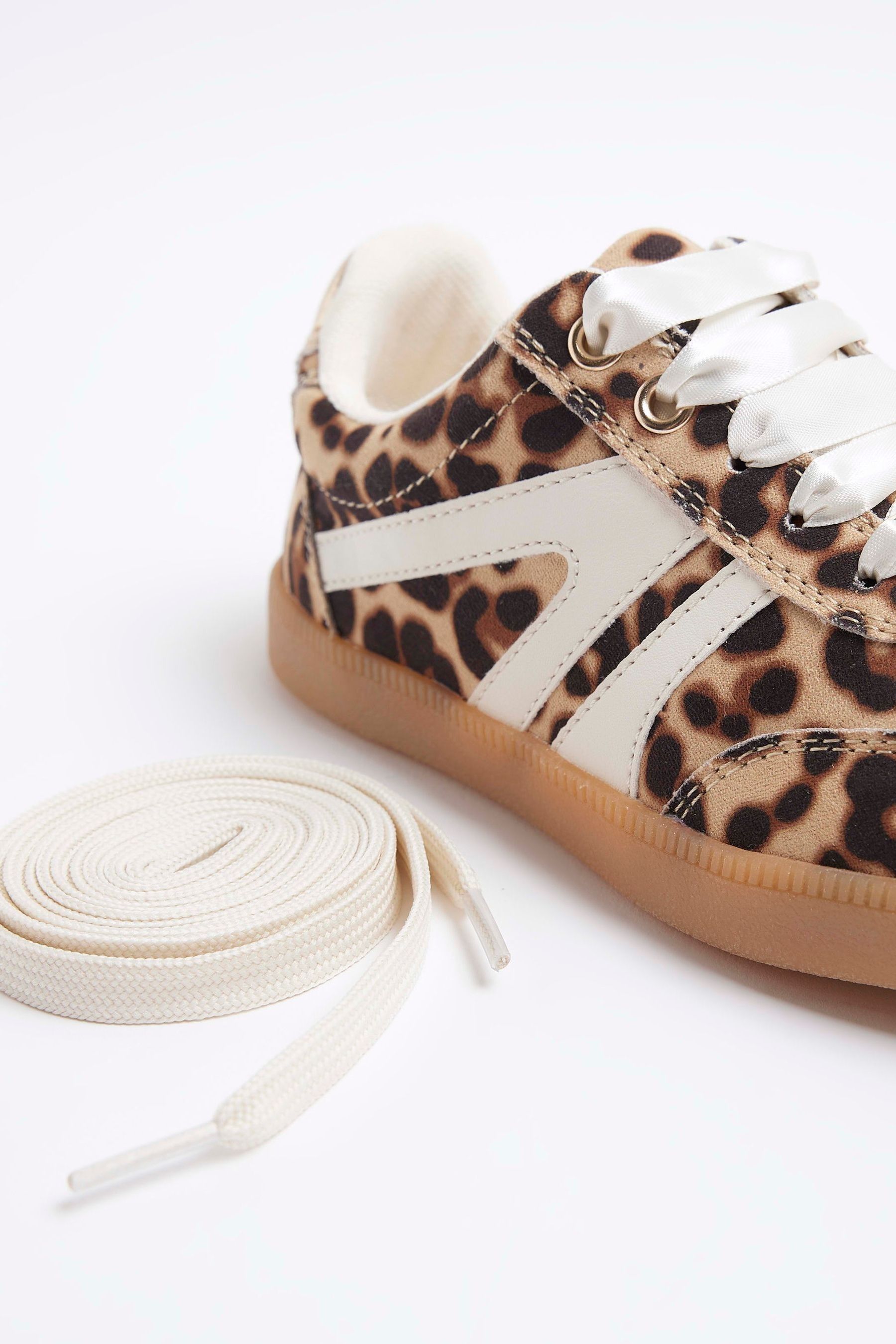 Buy River Island Brown Girls Leopard Side Stripe Trainers from the Next UK online shop