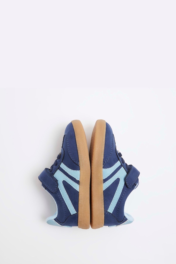 River Island Blue Boys Side Stripe Trainers - Image 4 of 4