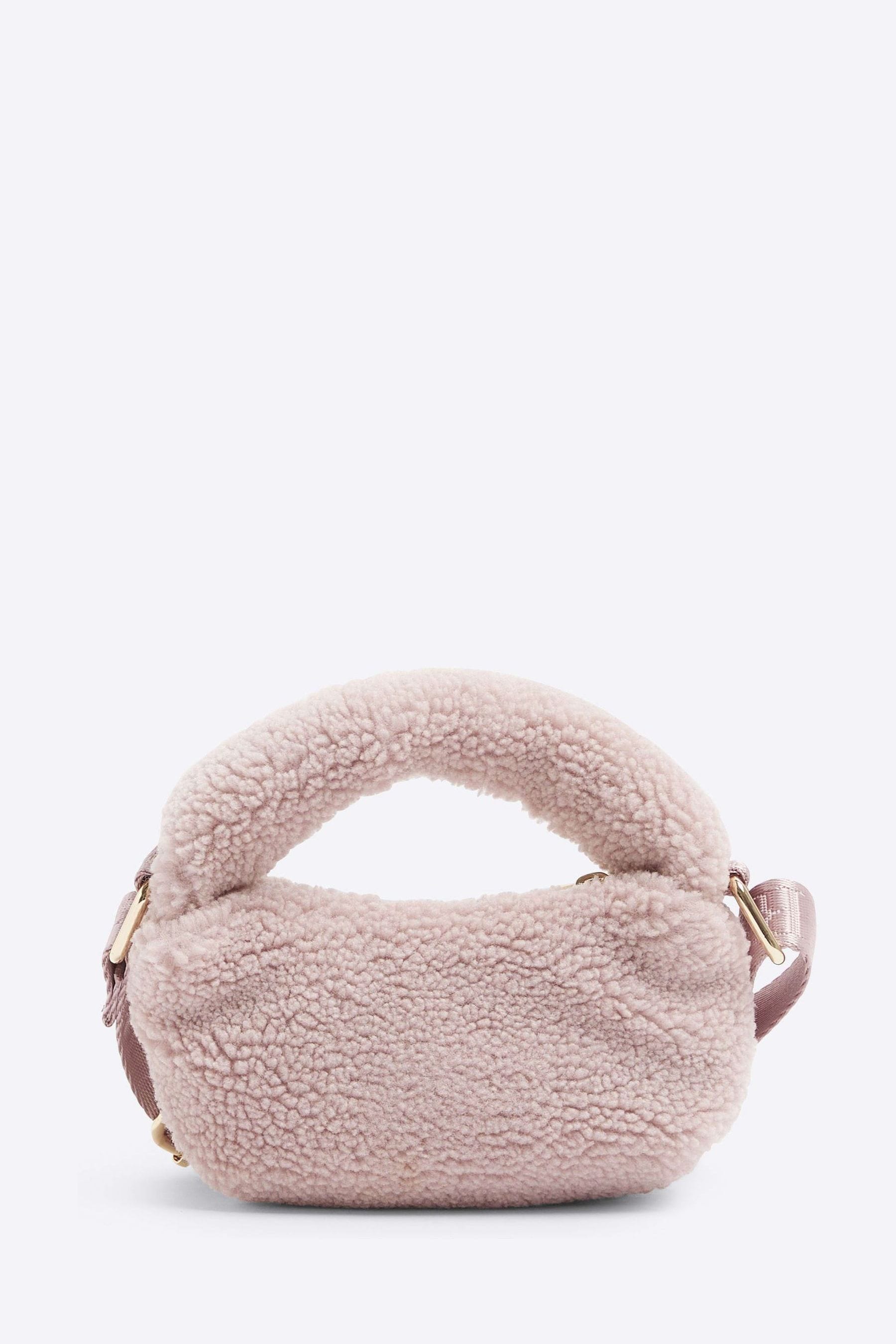 Buy River Island Pink Girls Borg Grab Mini Bag from Next Ireland