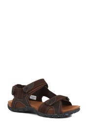 Pavers Fully Adjustable Walking Brown Sandals - Image 2 of 5