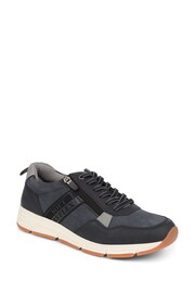 Pavers Navy Blue Pavers Lace-Up Trainers - Image 1 of 5