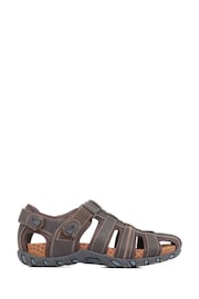 Pavers Adjustable Summer Brown Sandals - Image 3 of 5