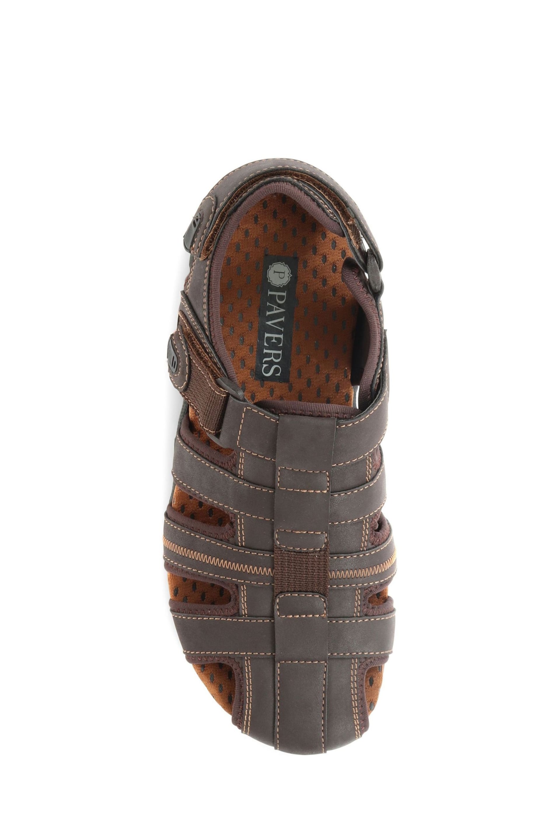 Pavers Adjustable Summer Brown Sandals - Image 5 of 5