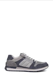 Pavers Grey Pavers Lace-Up Trainers - Image 1 of 5