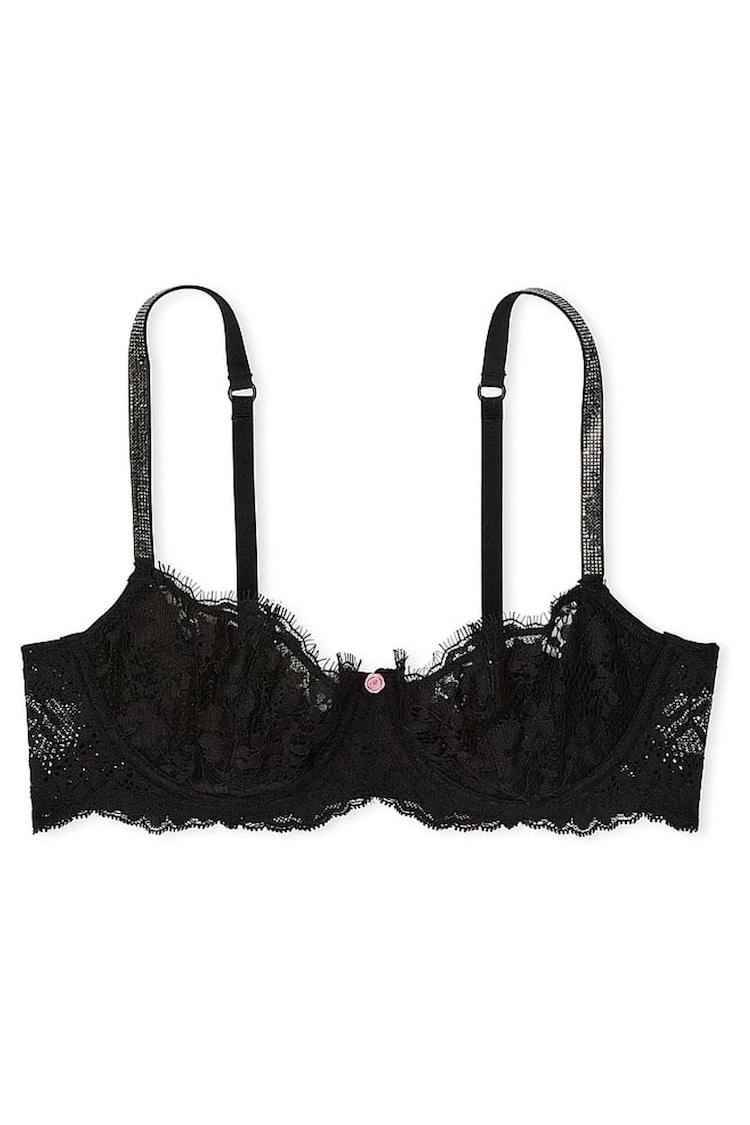 Victoria's Secret Black Unlined Balcony Twinkle Shine Strap Bra - Image 3 of 3