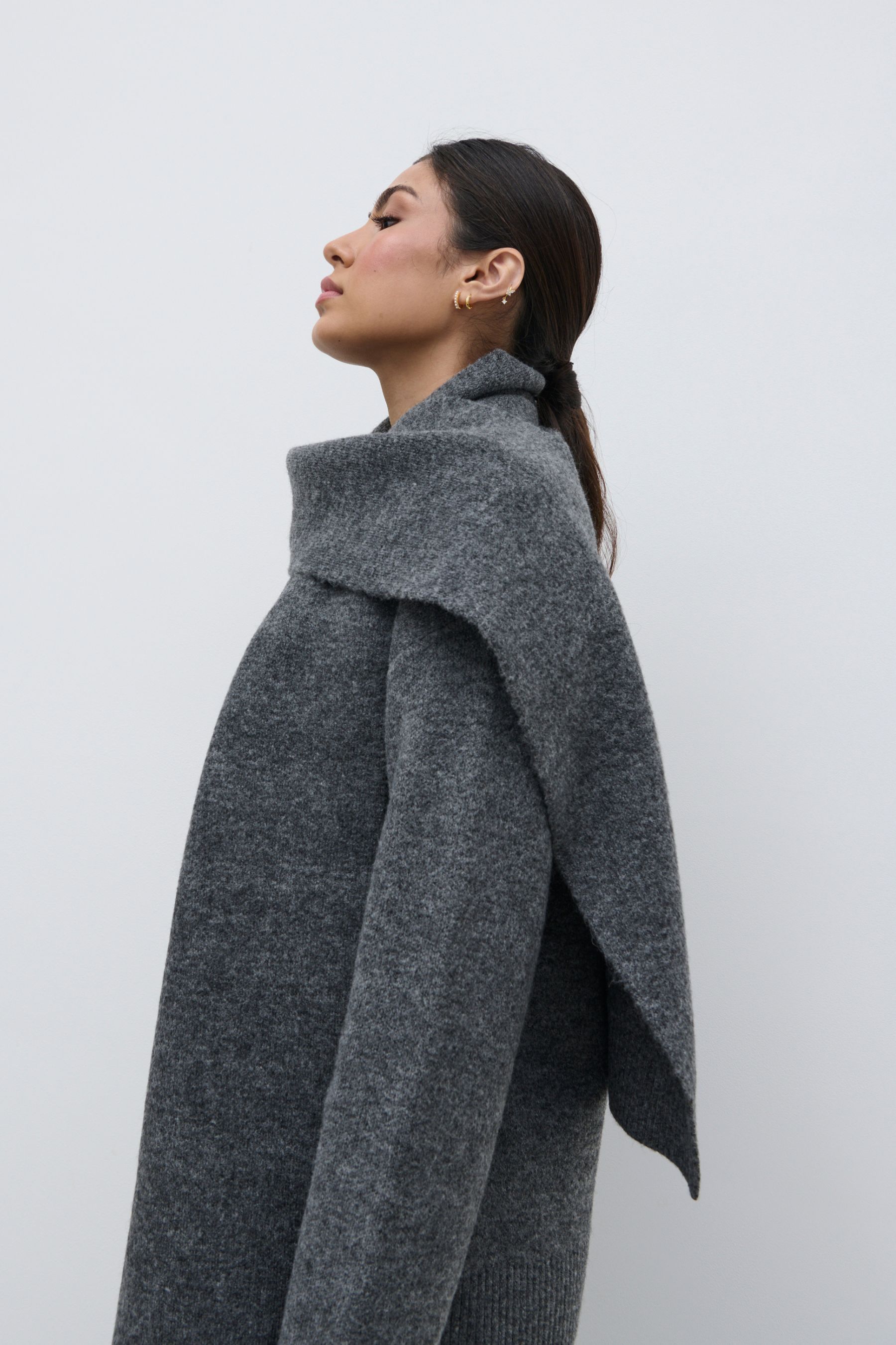 Next grey cardigan coat online