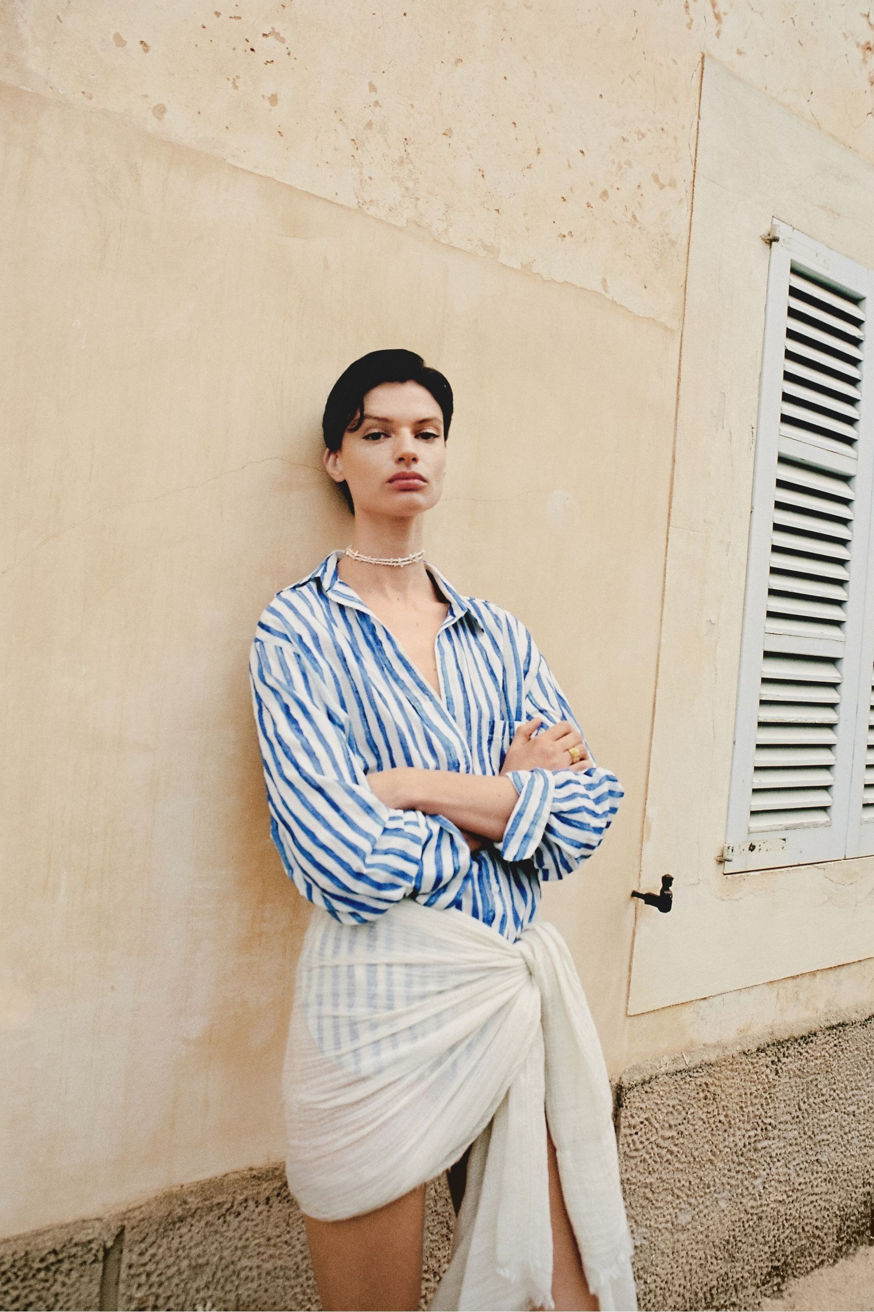 Buy Mango Blue 100 Cotton Striped Shirt from the Next UK online shop