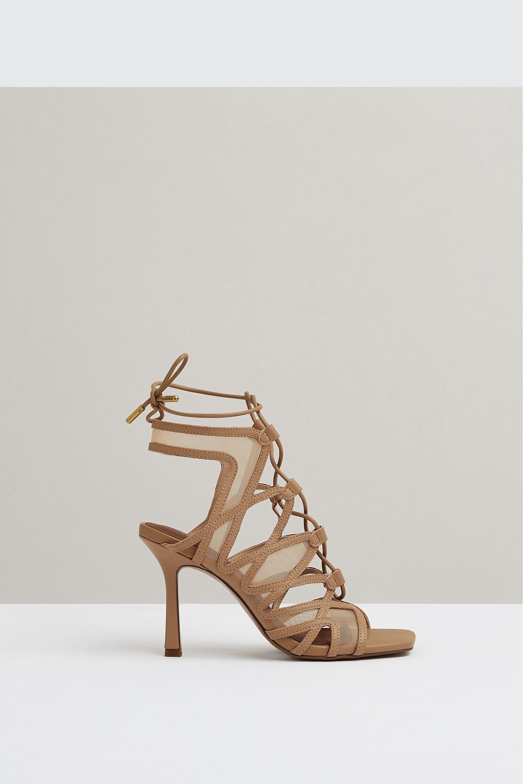 Gray strappy heels clearance