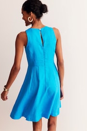 Boden Blue Carla Linen Short Dress - Image 3 of 6