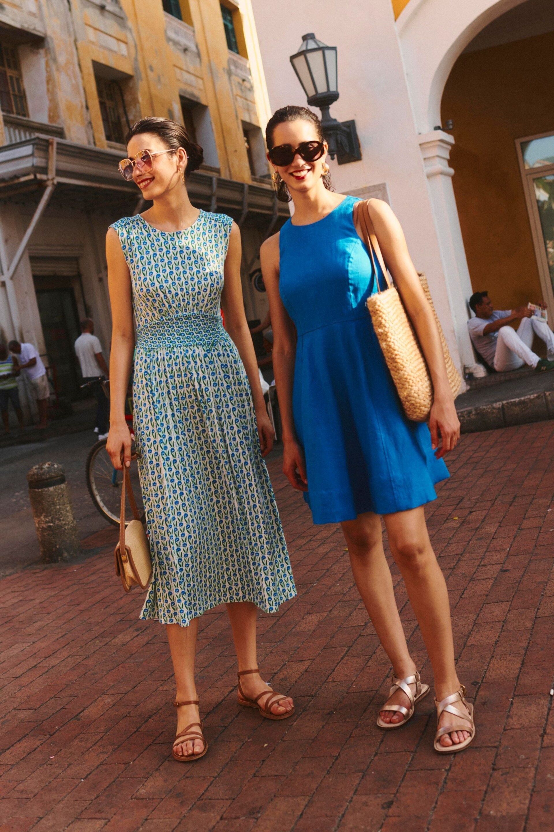 Boden Blue Carla Linen Short Dress - Image 5 of 6