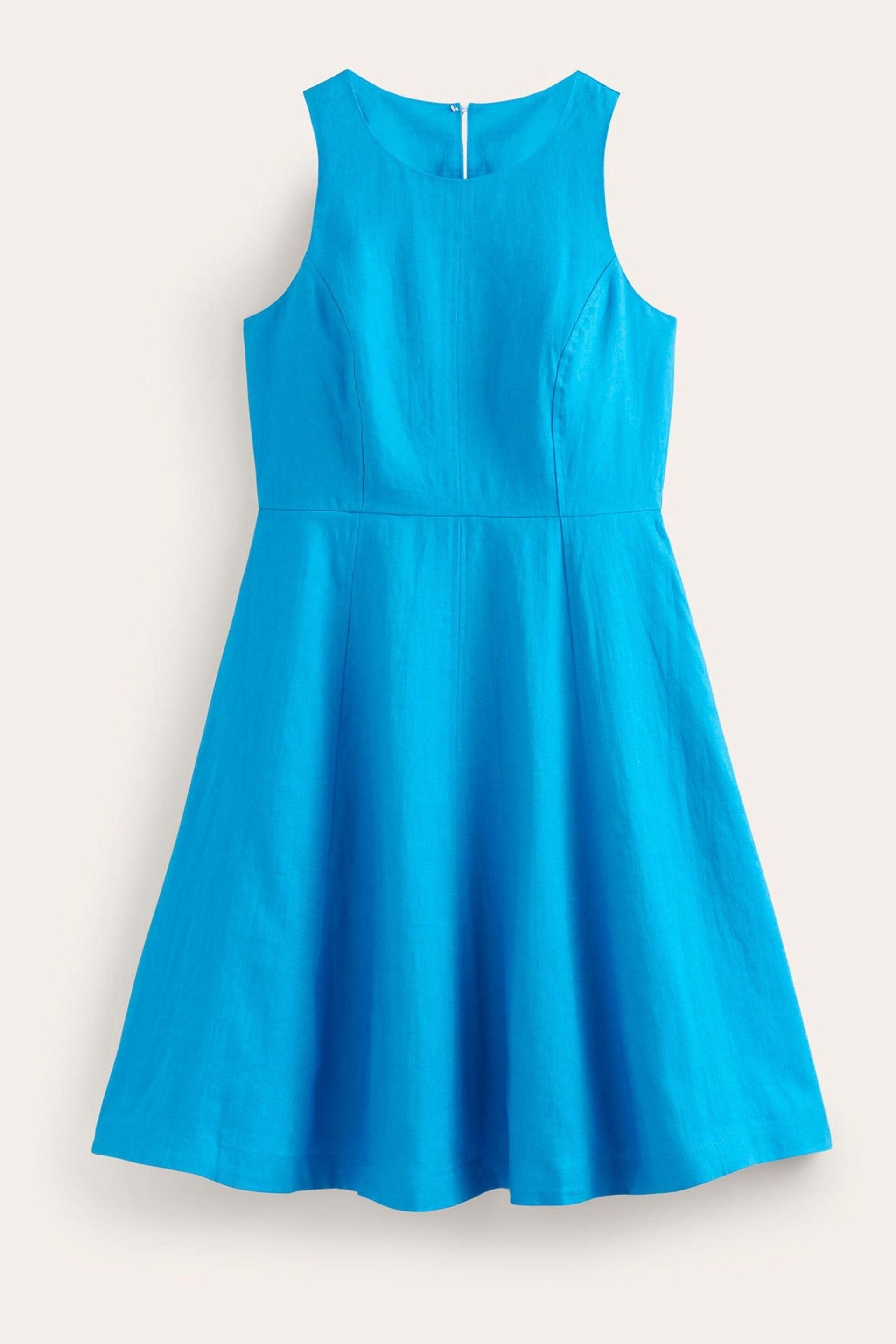 Boden Blue Carla Linen Short Dress - Image 6 of 6