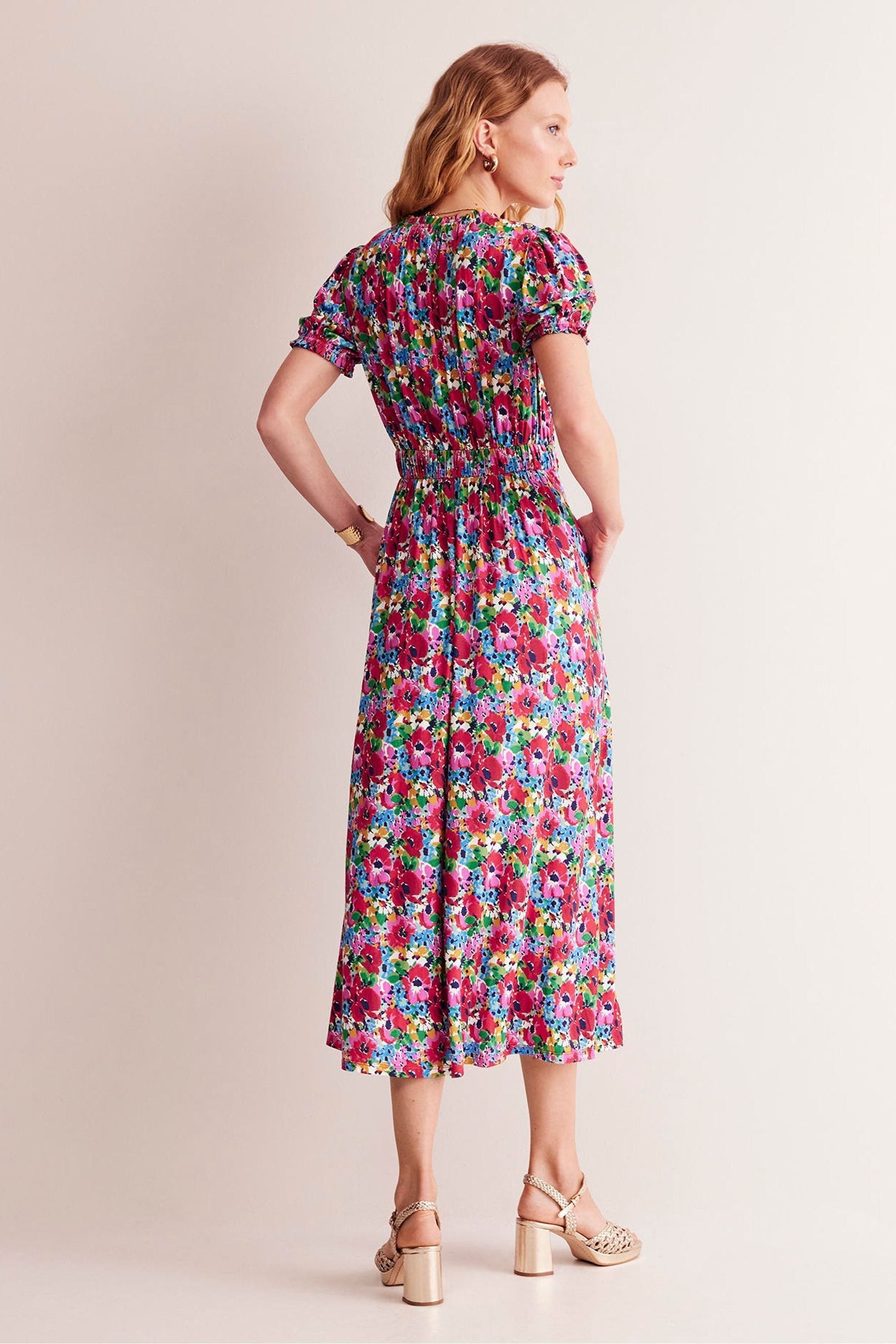 Buy Boden Red Rosanna Jersey Midi Tea Dress from Next Luxembourg