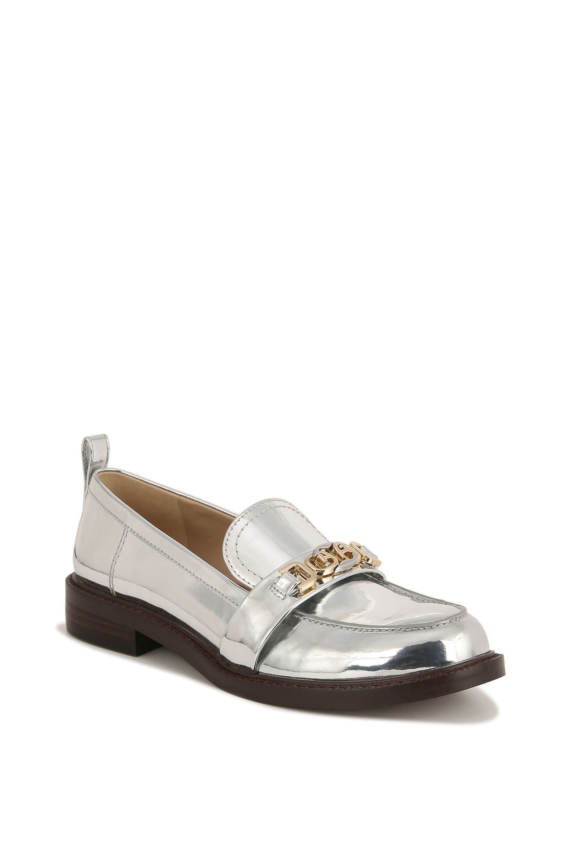 Sam edelman silver loafers clearance