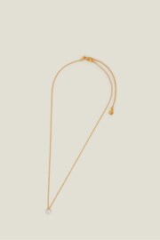 Accessorize Gold Plated 14ct Sparkle Pendant Necklace - Image 2 of 3