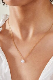 Accessorize Gold Plated 14ct Sparkle Pendant Necklace - Image 3 of 3