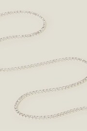Accessorize Sterling Silver Plated Tennis Necklace - Image 2 of 3
