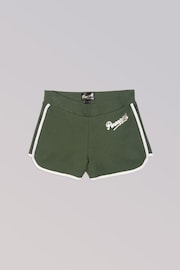 Pineapple Green Girls 100% Cotton Sporty Shorts - Image 5 of 5