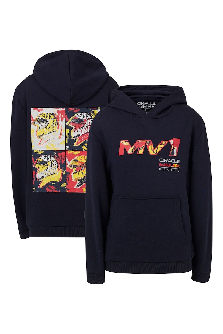 Fanatics Kids Blue F1 Red Bull Racing Max Verstappen Pop Art Driver Hoodie - Image 1 of 3