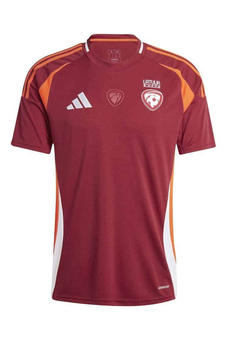 adidas Red Latvia Home Shirt 2024 - Image 1 of 2