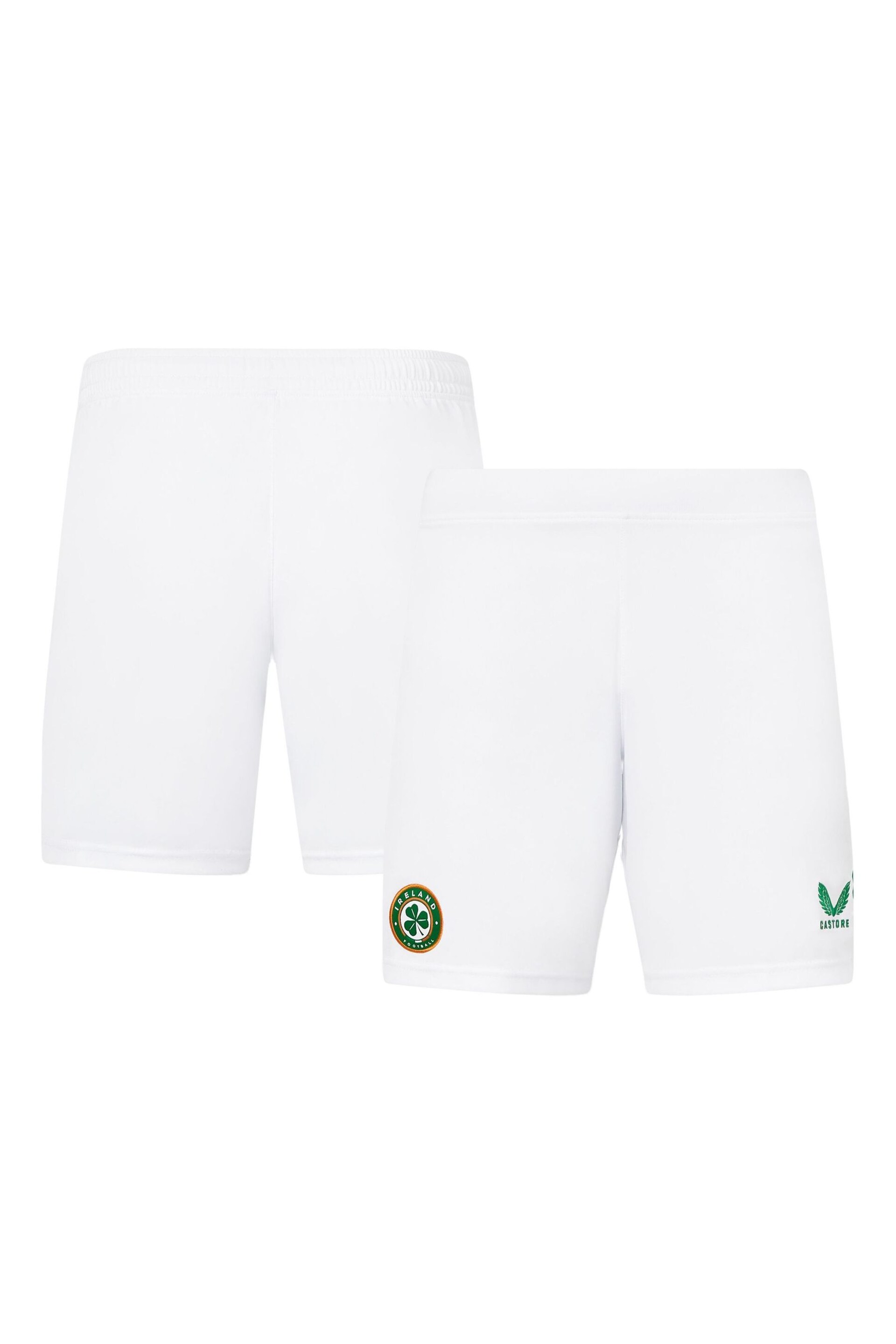 Castore White Republic of Ireland Home Shorts 2024 - Image 3 of 3