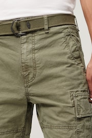 Superdry Green Heavy Cargo Shorts - Image 3 of 3