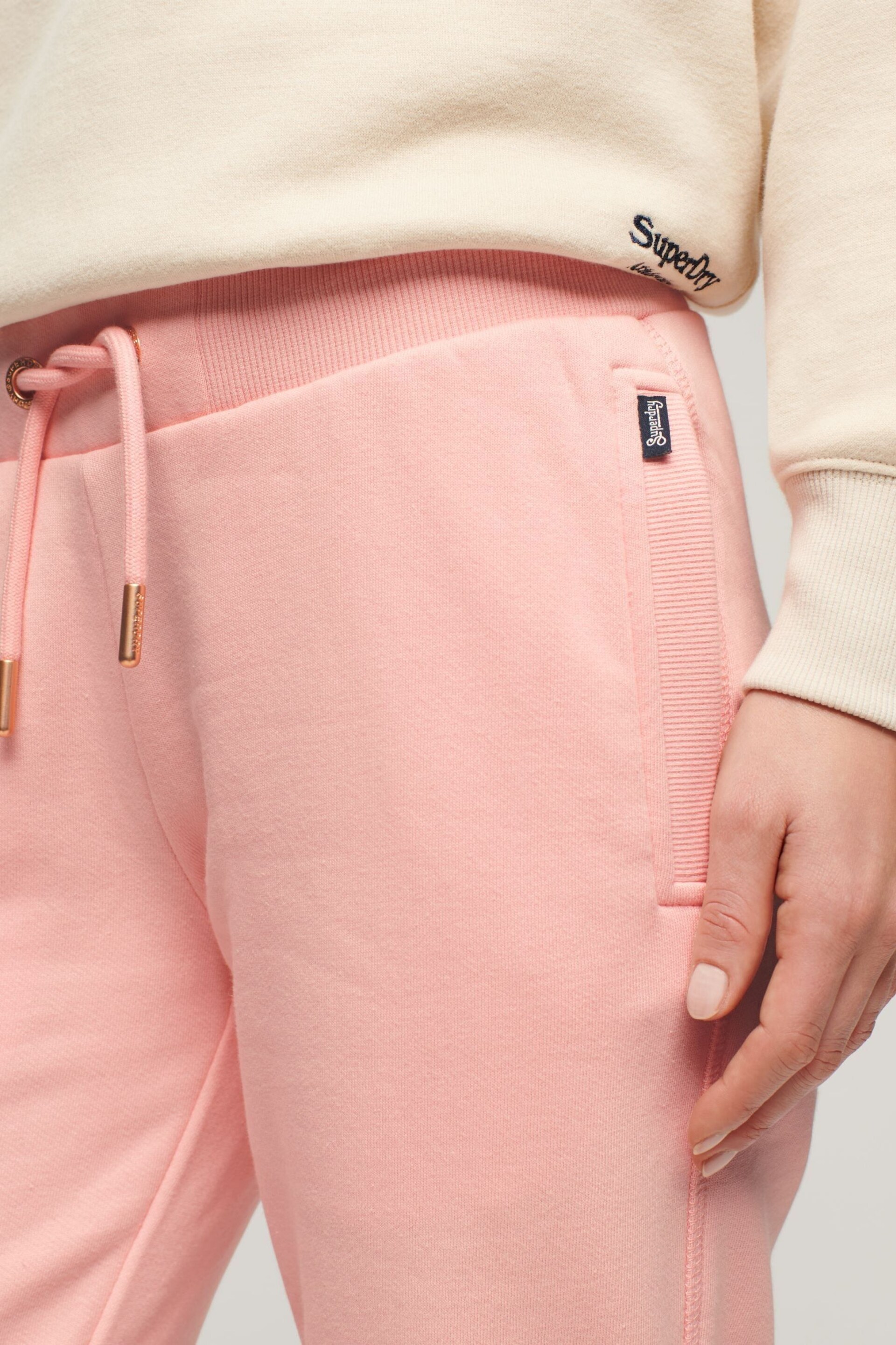 Superdry Pink Essential Logo Joggers - Image 1 of 3