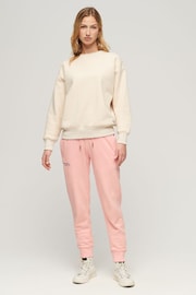 Superdry Pink Essential Logo Joggers - Image 2 of 3