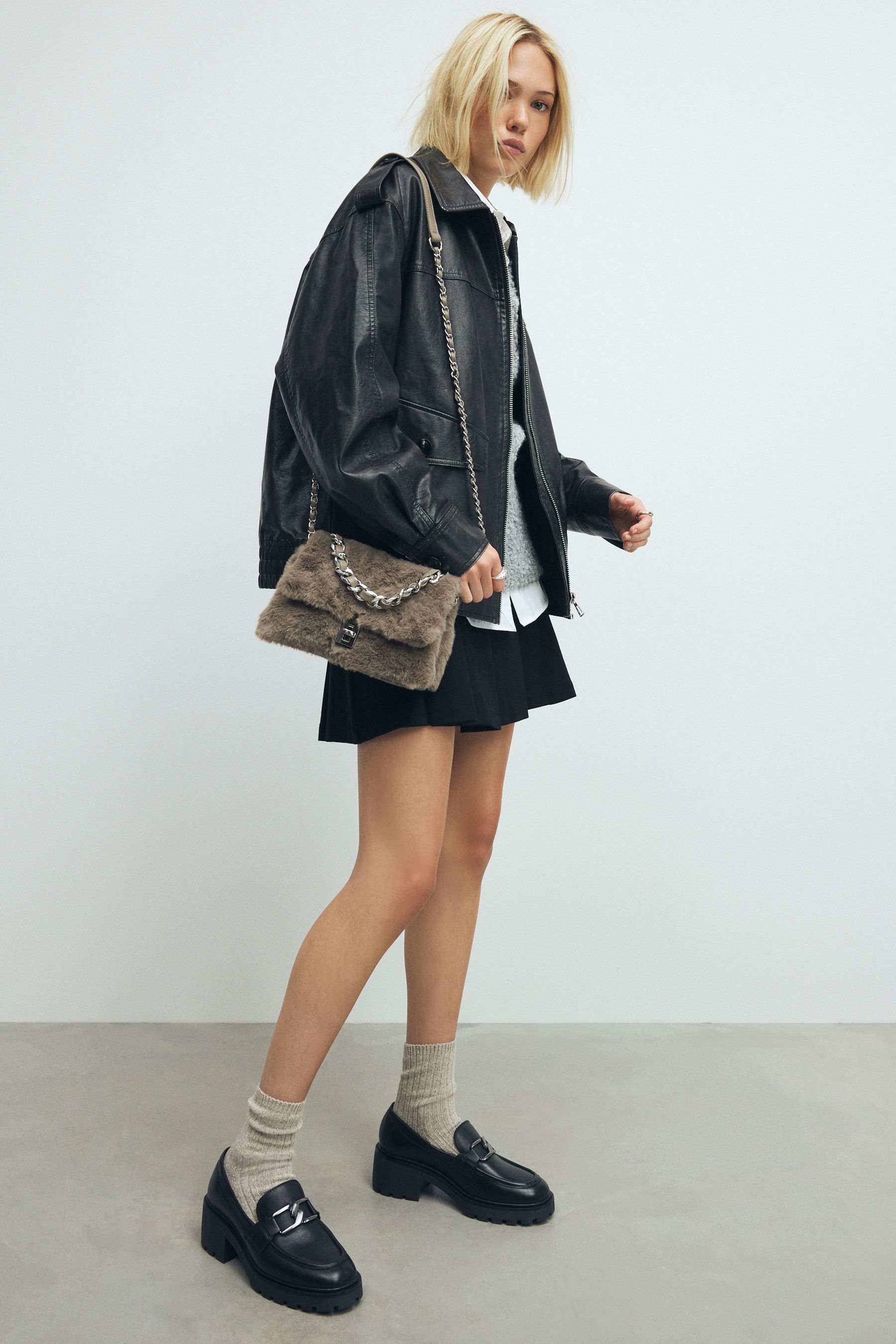 Buy Mink Brown Faux Fur Mini Cross Body Bag from Next Australia