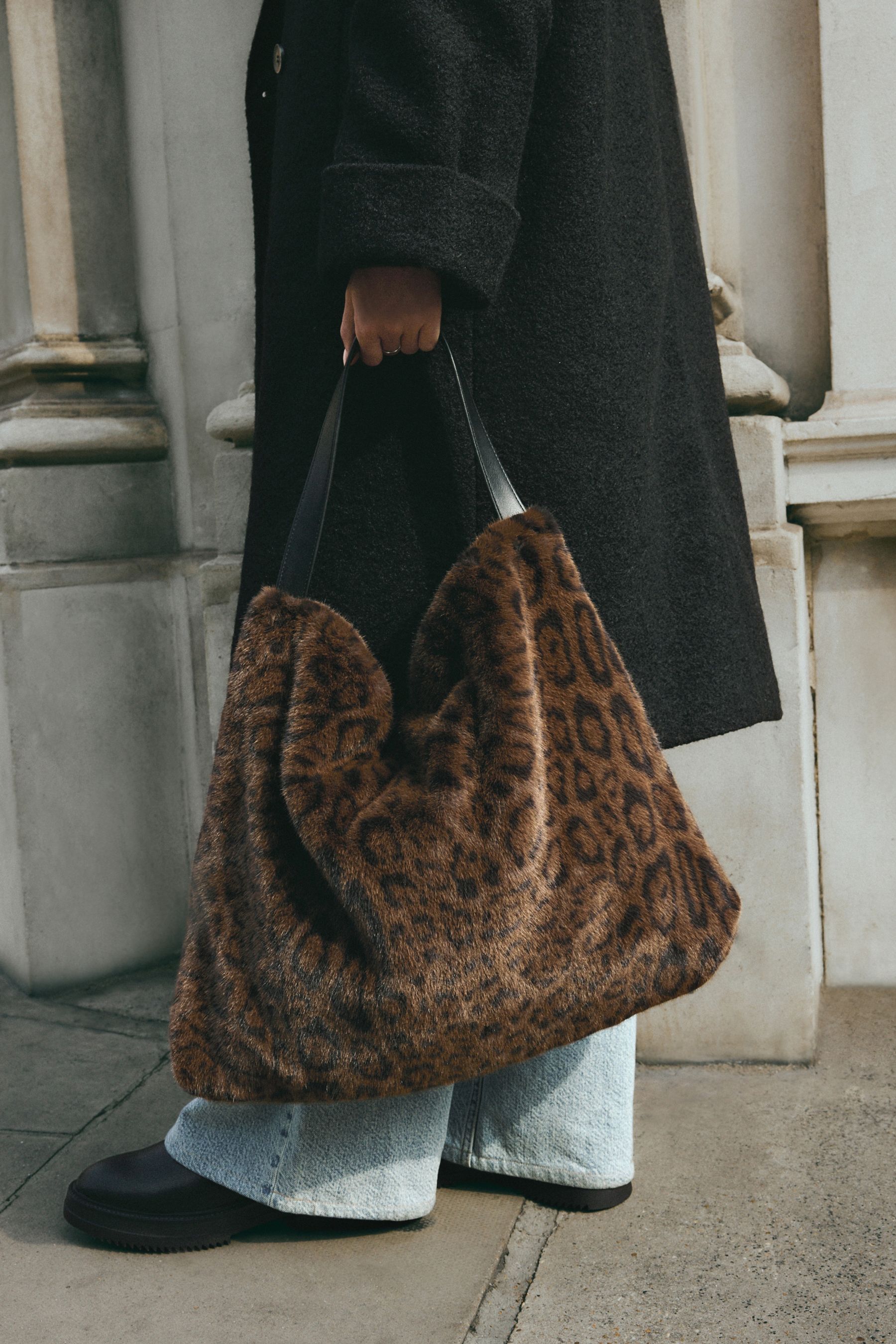 Buy Animal Print Faux Fur Shoulder Bag from the Next UK online shop
