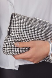 Silver Sparkle Clutch Bag - Image 4 of 8