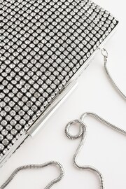 Silver Sparkle Clutch Bag - Image 8 of 8