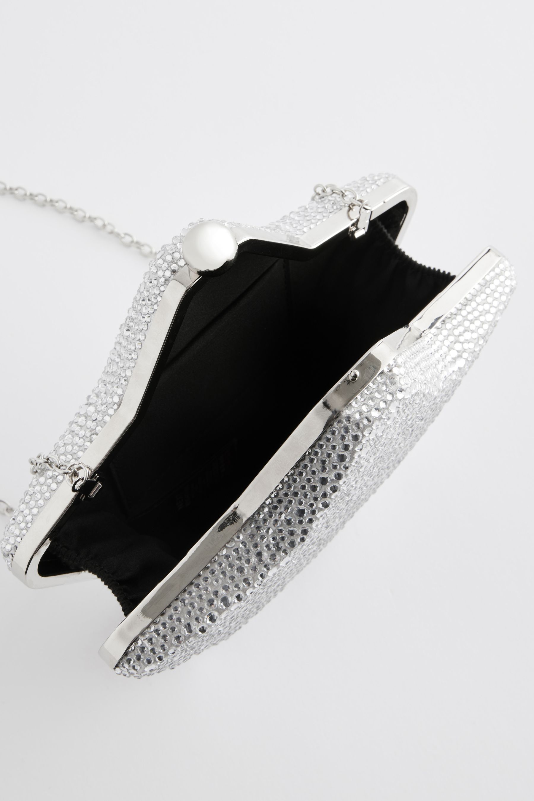 Silver Star Box Clutch Bag