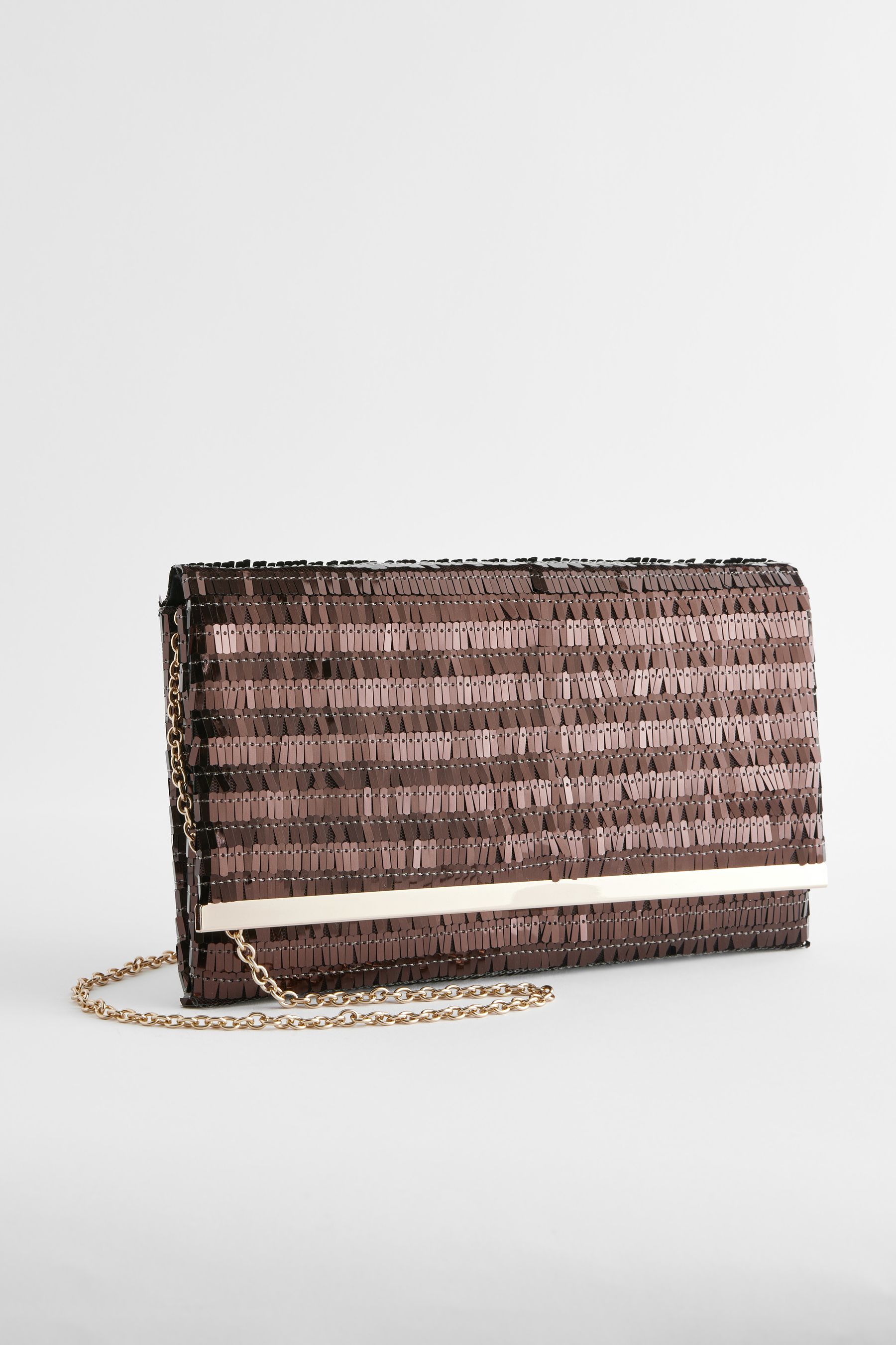 Chocolate clutch bag sales