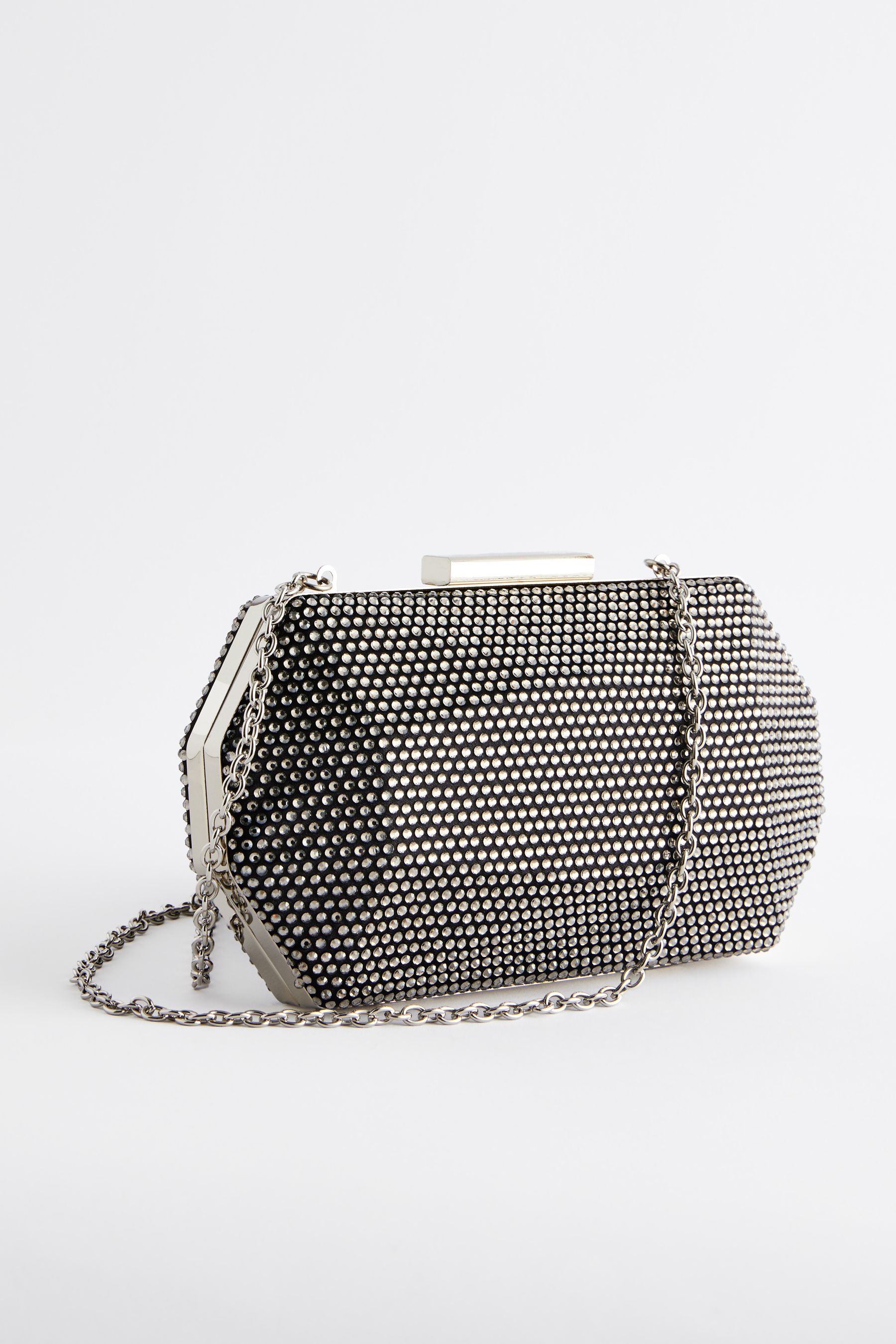 Small silver clutch sale