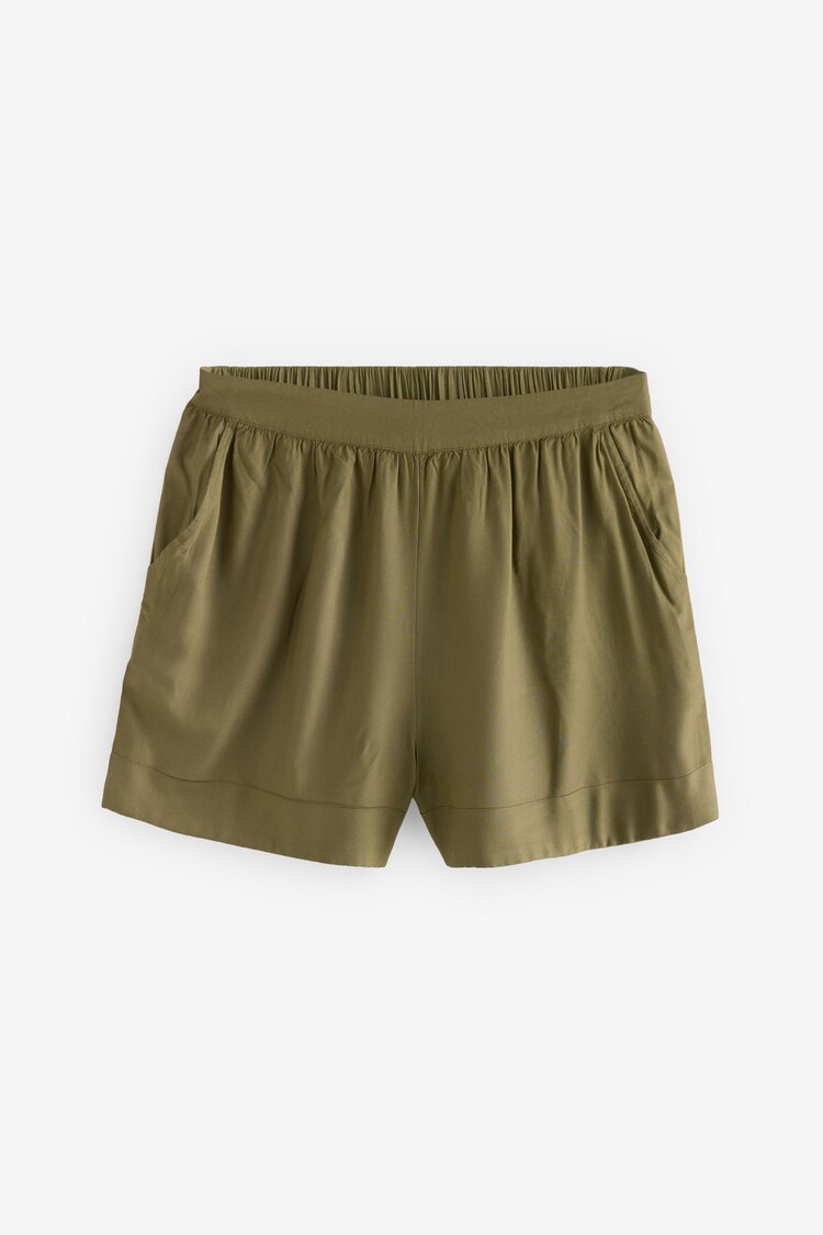 Khaki Green Pull-On Shorts - Image 6 of 7