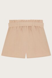 Monsoon Natural Embroidered Paperbag Shorts - Image 2 of 3